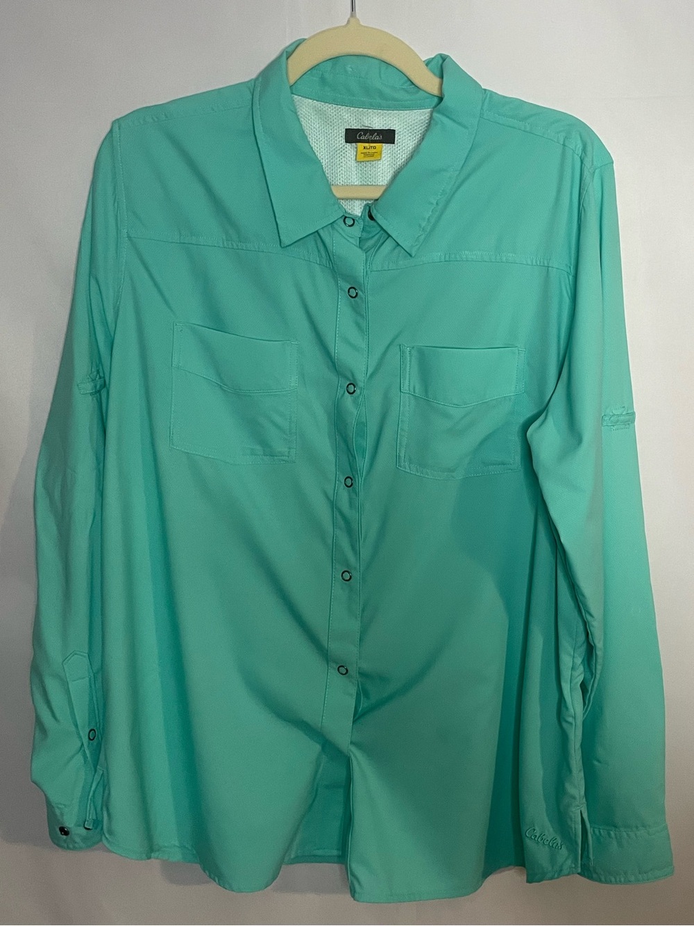 Cabela's Aqua Green Lightweight Fishing Shirt